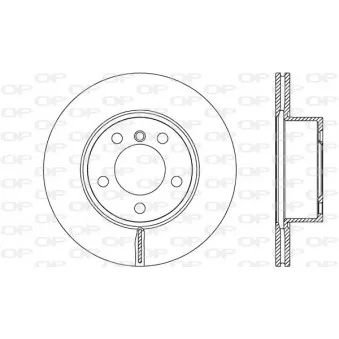 Jeu de 2 disques de frein avant OPEN PARTS