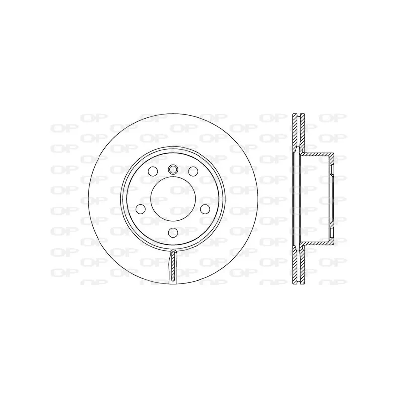 Jeu de 2 disques de frein avant OPEN PARTS BDR2622.20