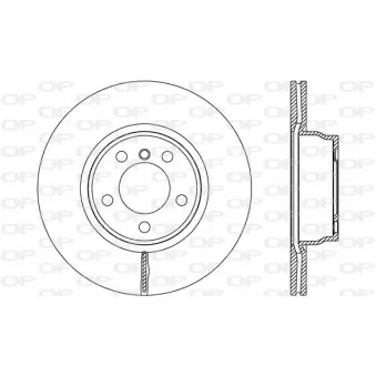 Jeu de 2 disques de frein avant OPEN PARTS