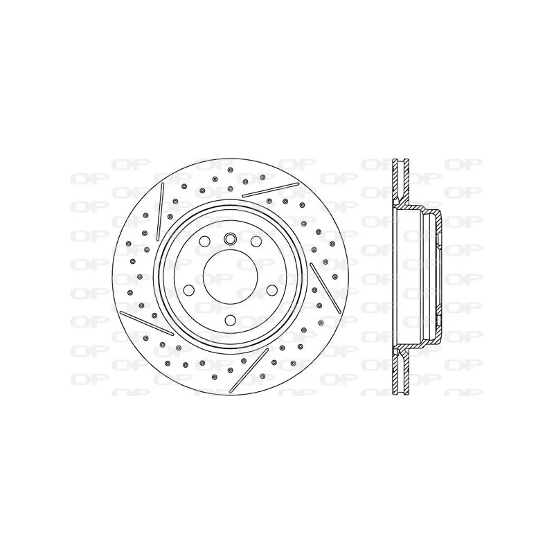 Jeu de 2 disques de frein arrière OPEN PARTS BDR2628.20