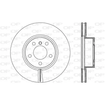 Jeu de 2 disques de frein avant OPEN PARTS BDR2629.20