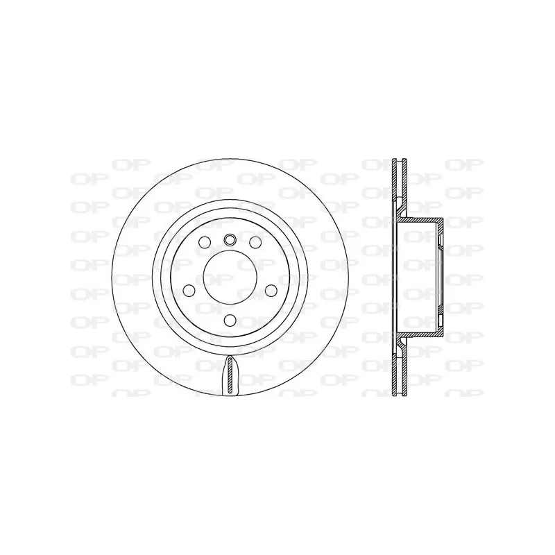 Jeu de 2 disques de frein arrière OPEN PARTS BDR2630.20