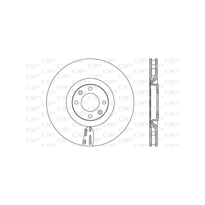 Jeu de 2 disques de frein avant OPEN PARTS BDR2633.20
