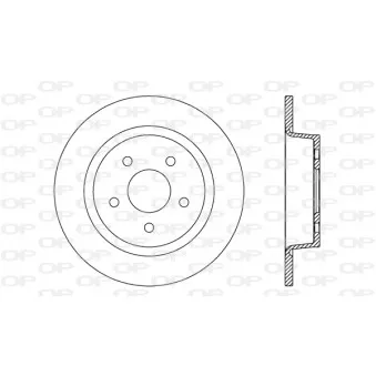 Jeu de 2 disques de frein arrière OPEN PARTS BDR2635.10