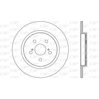 Jeu de 2 disques de frein arrière OPEN PARTS BDR2641.10