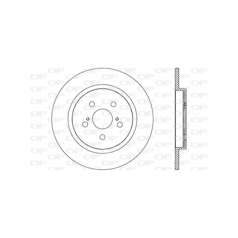 Jeu de 2 disques de frein arrière OPEN PARTS BDR2641.10