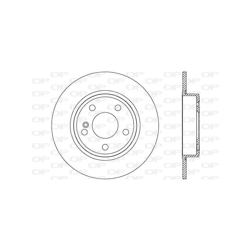 Jeu de 2 disques de frein arrière OPEN PARTS BDR2642.10
