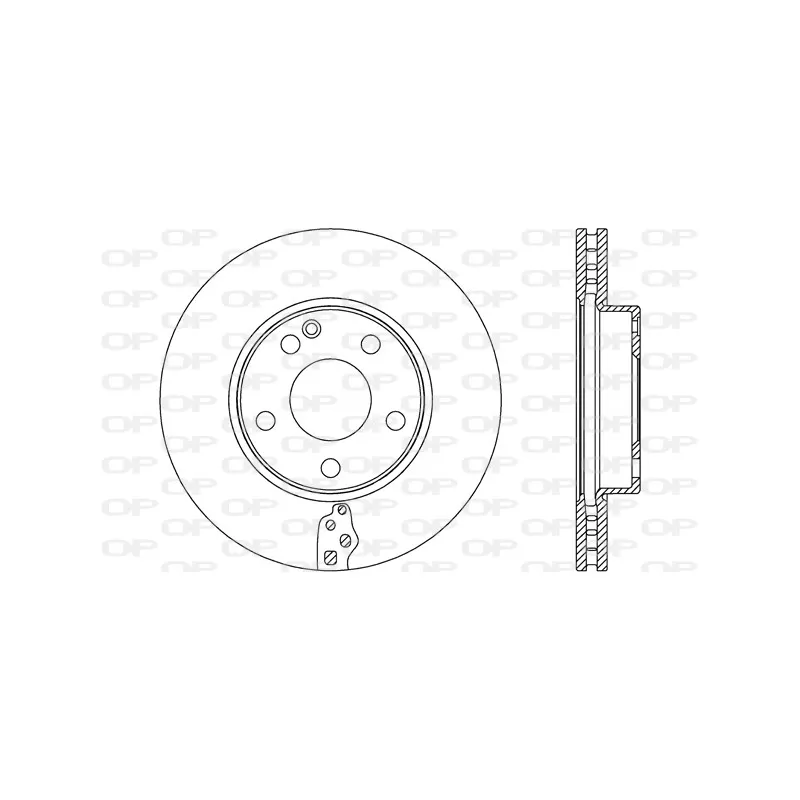Jeu de 2 disques de frein avant OPEN PARTS BDR2643.20