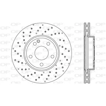 Jeu de 2 disques de frein avant OPEN PARTS BDR2645.20