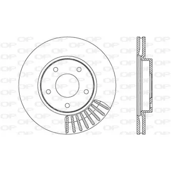 Jeu de 2 disques de frein avant OPEN PARTS BDR2646.20
