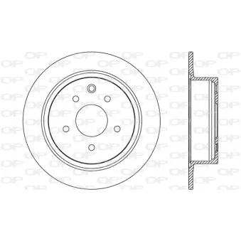 Jeu de 2 disques de frein arrière OPEN PARTS BDR2647.10