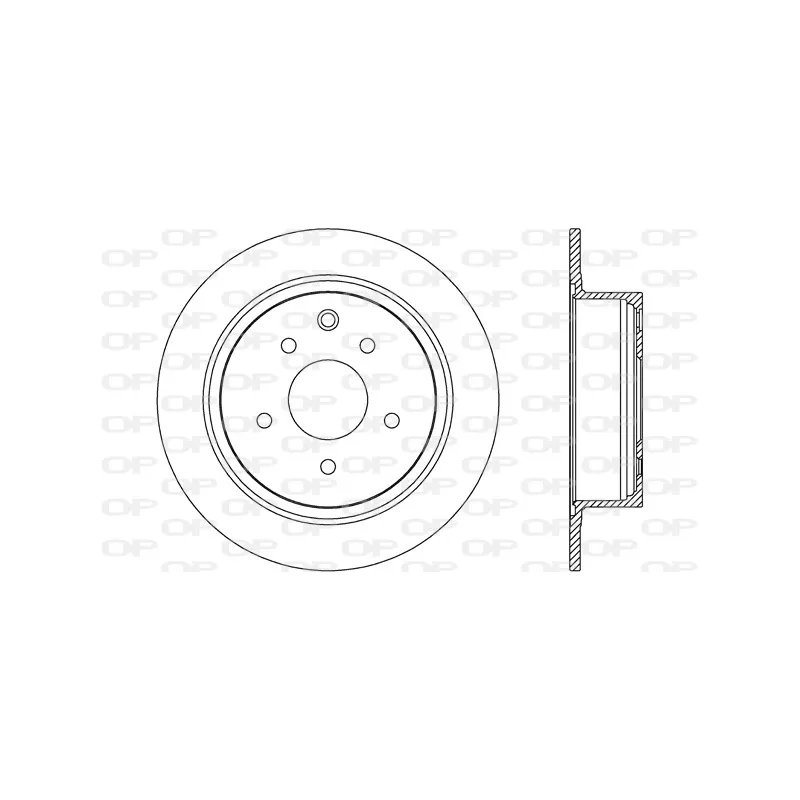 Jeu de 2 disques de frein arrière OPEN PARTS BDR2647.10
