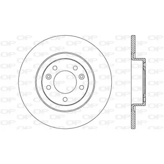 Jeu de 2 disques de frein arrière OPEN PARTS BDR2650.10