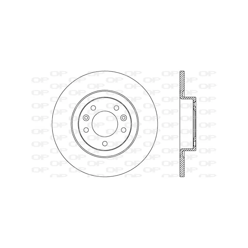 Jeu de 2 disques de frein arrière OPEN PARTS BDR2650.10