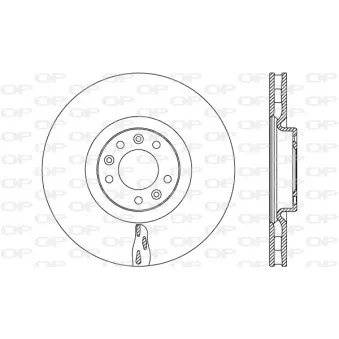 Jeu de 2 disques de frein avant OPEN PARTS BDR2651.20