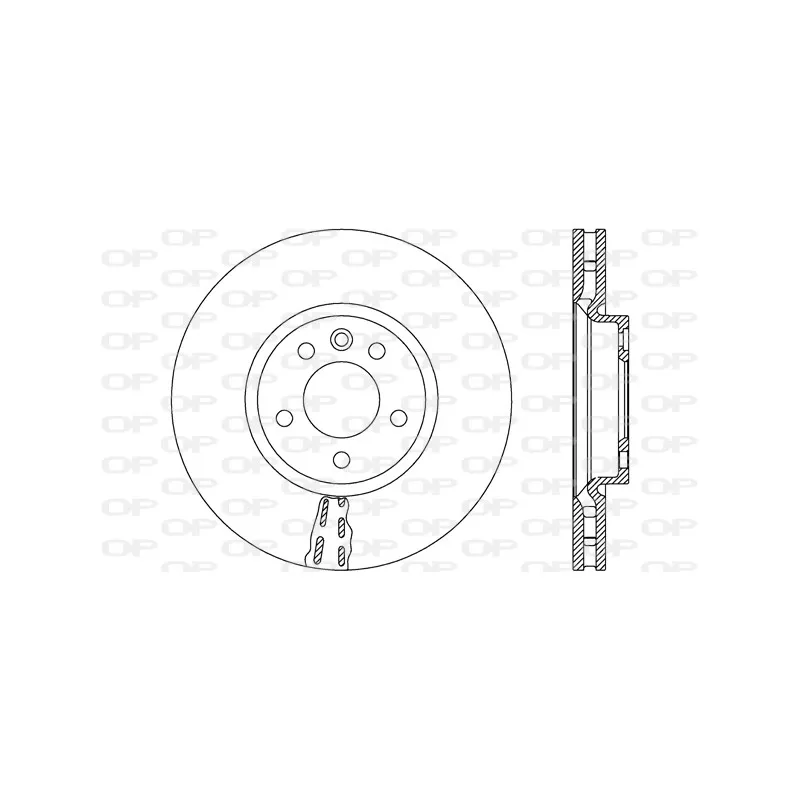 Jeu de 2 disques de frein avant OPEN PARTS BDR2664.20