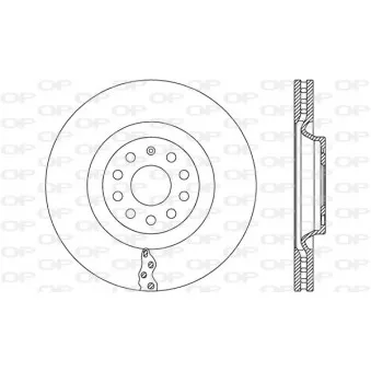 Jeu de 2 disques de frein avant OPEN PARTS BDR2665.20
