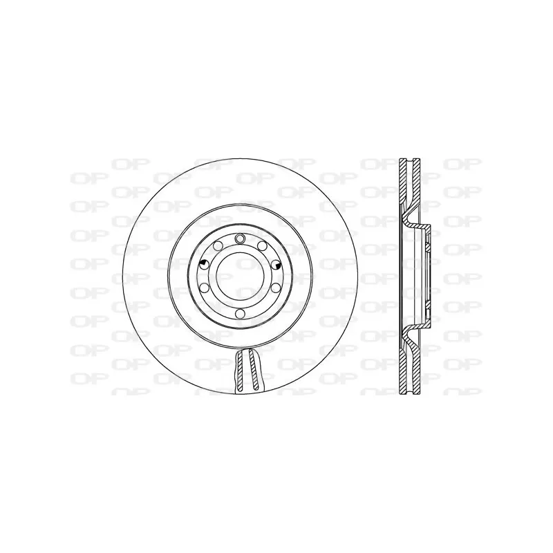 Jeu de 2 disques de frein avant OPEN PARTS BDR2666.20