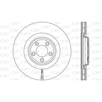 Jeu de 2 disques de frein avant OPEN PARTS BDR2677.20