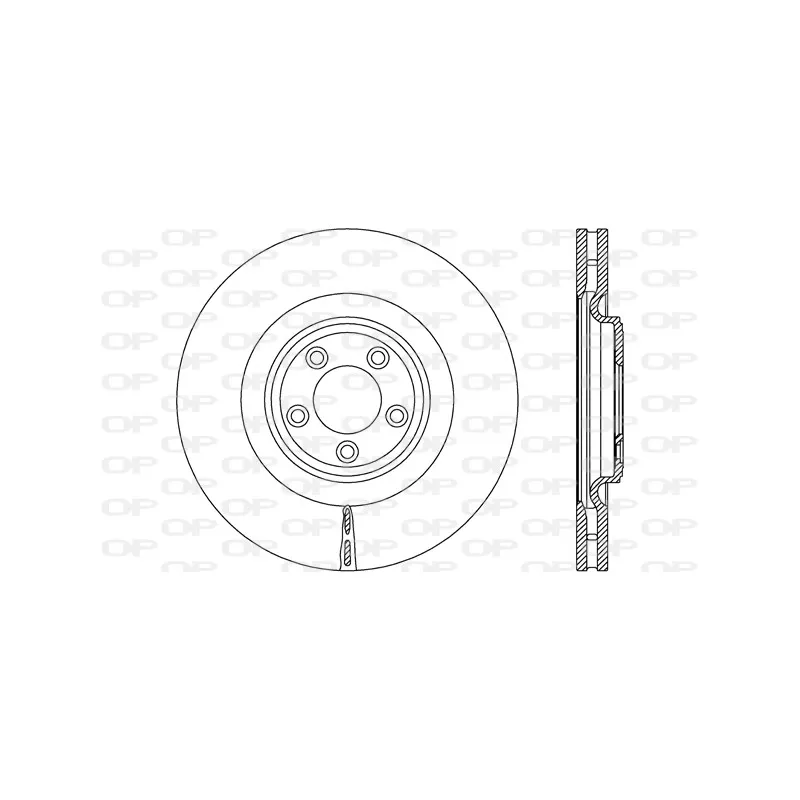 Jeu de 2 disques de frein avant OPEN PARTS BDR2677.20