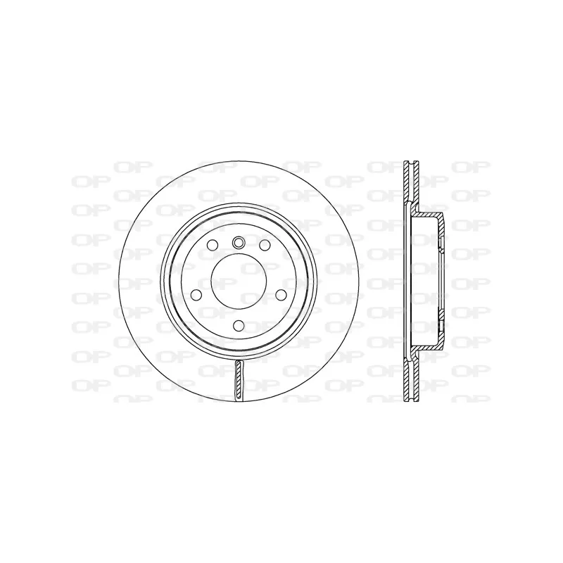 Jeu de 2 disques de frein arrière OPEN PARTS BDR2680.20