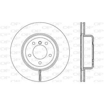 Jeu de 2 disques de frein avant OPEN PARTS BDR2681.20