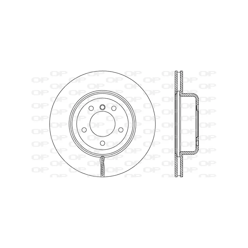Jeu de 2 disques de frein avant OPEN PARTS BDR2681.20
