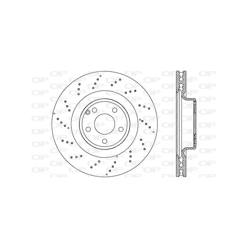 Jeu de 2 disques de frein avant OPEN PARTS BDR2682.20