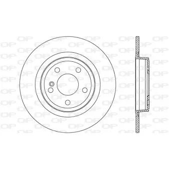 Jeu de 2 disques de frein arrière OPEN PARTS BDR2683.10