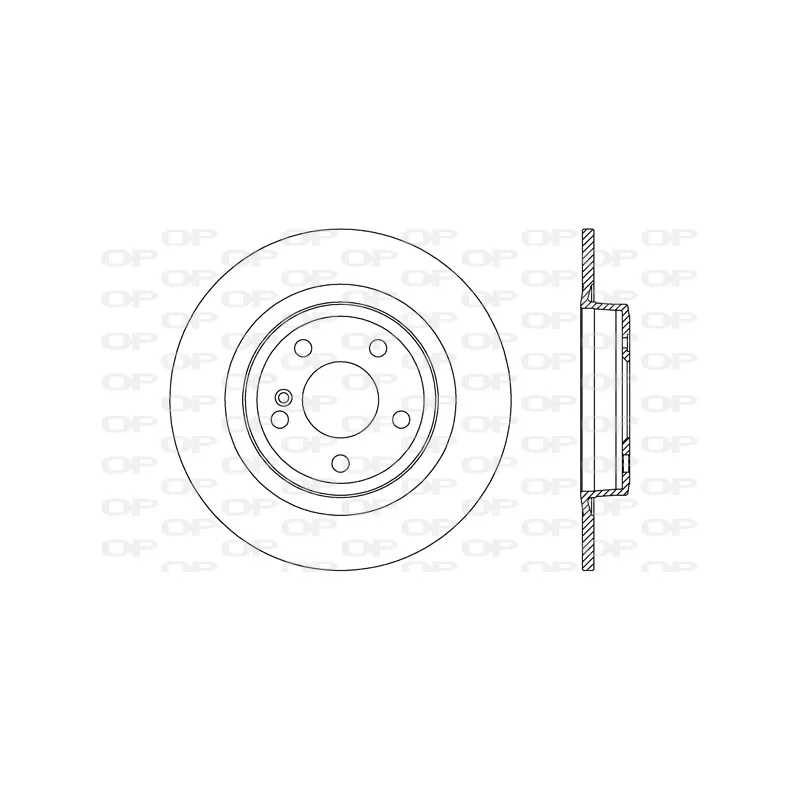 Jeu de 2 disques de frein arrière OPEN PARTS BDR2683.10