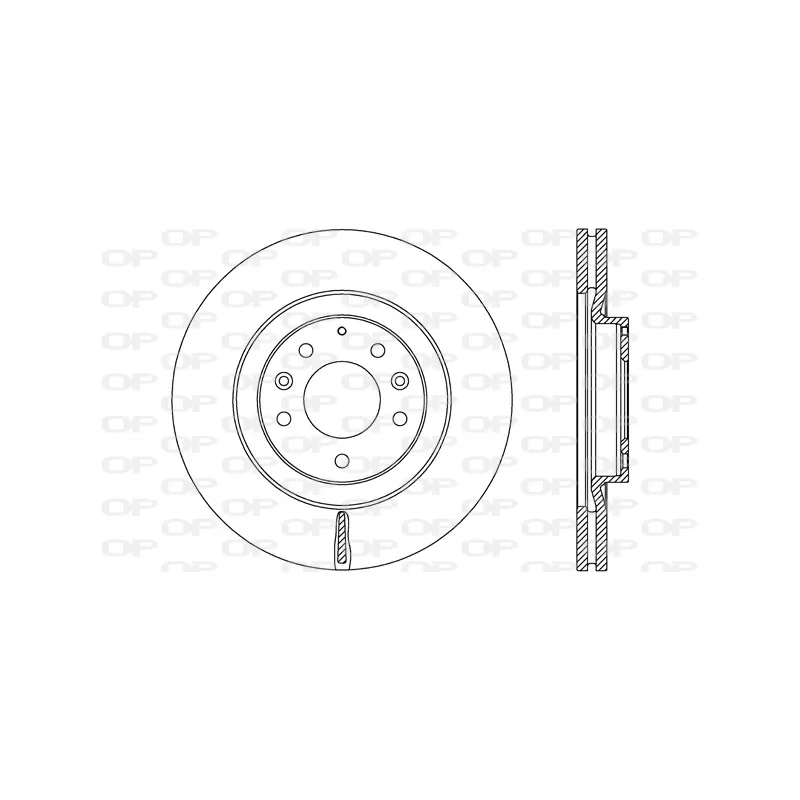 Jeu de 2 disques de frein avant OPEN PARTS BDR2684.20
