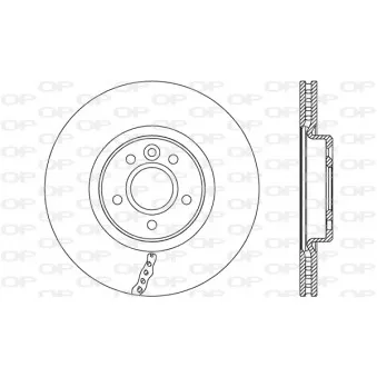 Jeu de 2 disques de frein avant OPEN PARTS BDR2690.20