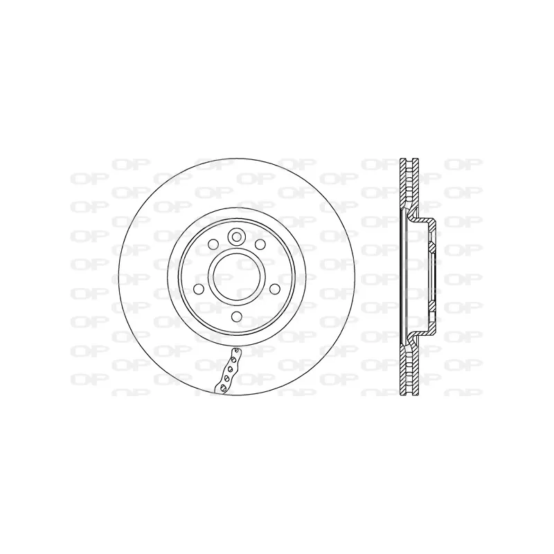 Jeu de 2 disques de frein avant OPEN PARTS BDR2690.20