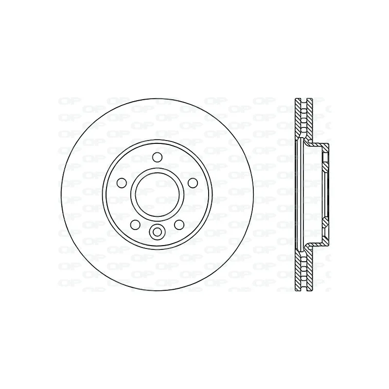 Jeu de 2 disques de frein avant OPEN PARTS BDR2691.20