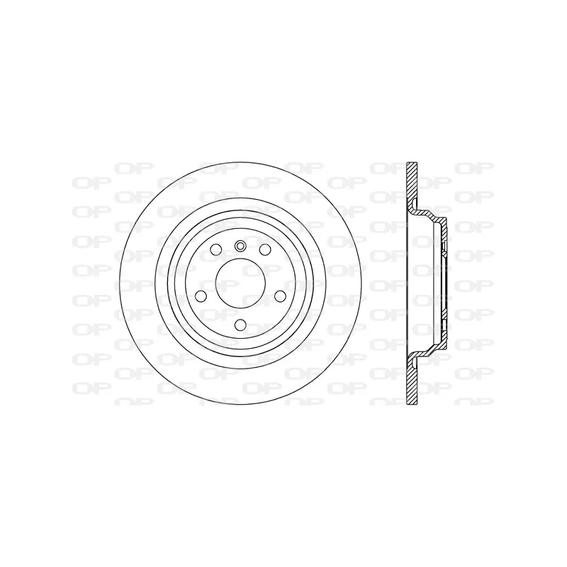 Jeu de 2 disques de frein arrière OPEN PARTS BDR2698.10