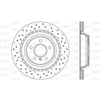 Jeu de 2 disques de frein arrière OPEN PARTS BDR2699.20
