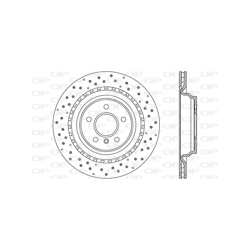 Jeu de 2 disques de frein arrière OPEN PARTS BDR2699.20