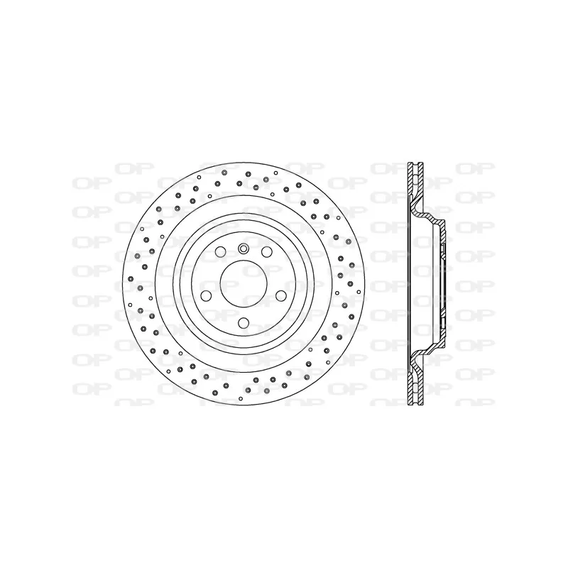 Jeu de 2 disques de frein arrière OPEN PARTS BDR2700.20