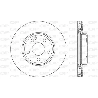 Jeu de 2 disques de frein avant OPEN PARTS BDR2701.20