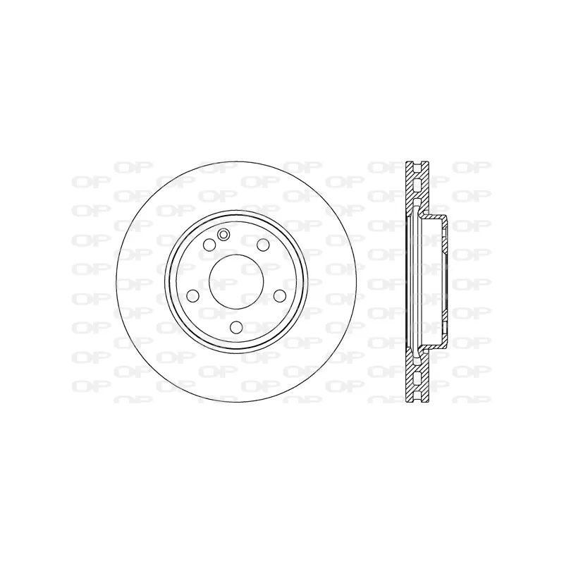 Jeu de 2 disques de frein avant OPEN PARTS BDR2701.20