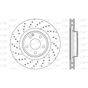 Jeu de 2 disques de frein avant OPEN PARTS BDR2704.20