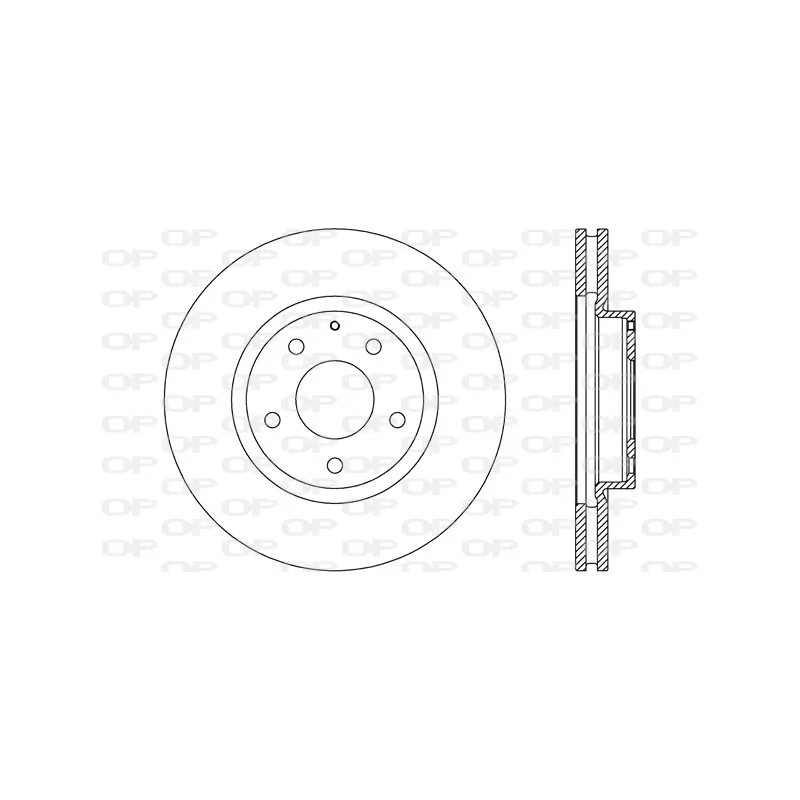 Jeu de 2 disques de frein avant OPEN PARTS BDR2706.20