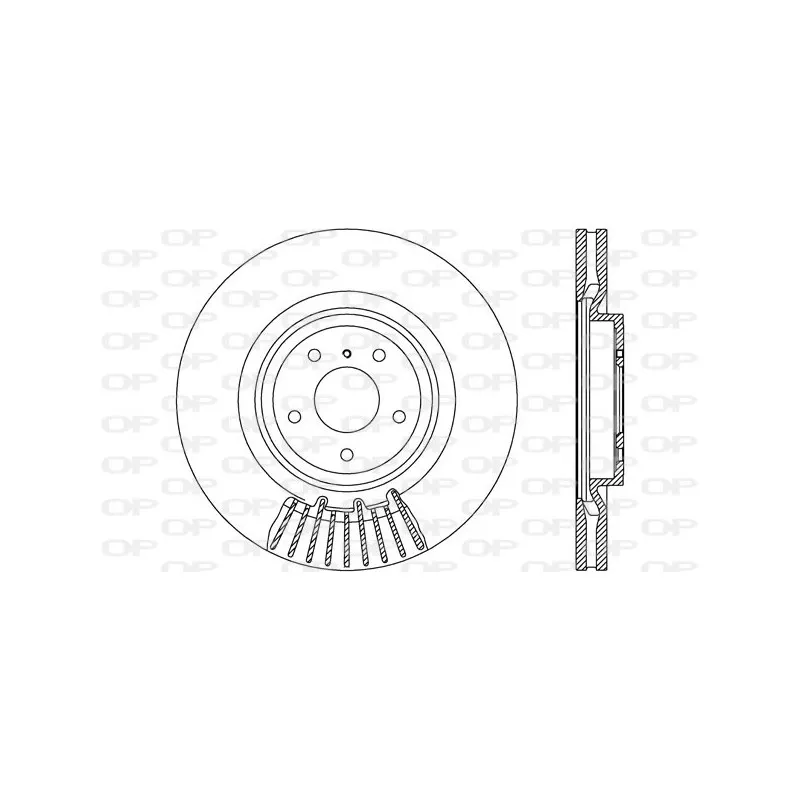 Jeu de 2 disques de frein avant OPEN PARTS BDR2709.20