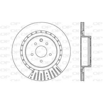 Jeu de 2 disques de frein arrière OPEN PARTS BDR2710.20