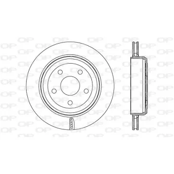 Jeu de 2 disques de frein arrière OPEN PARTS BDR2713.20