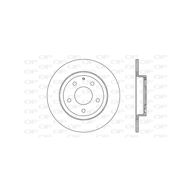 Jeu de 2 disques de frein arrière OPEN PARTS BDR2714.10