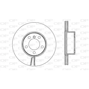 Jeu de 2 disques de frein avant OPEN PARTS BDR2719.20