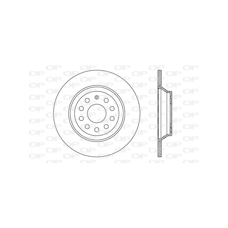 Jeu de 2 disques de frein arrière OPEN PARTS BDR2721.10
