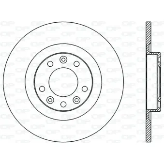 Jeu de 2 disques de frein arrière OPEN PARTS BDR2741.10