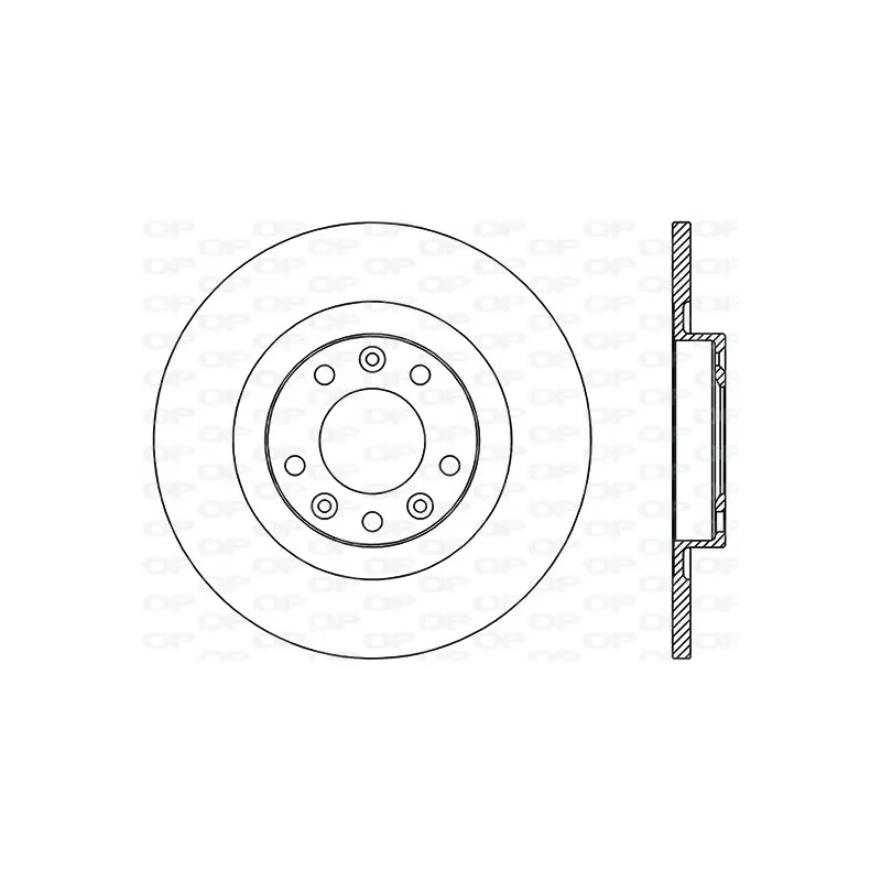 Jeu de 2 disques de frein arrière OPEN PARTS BDR2741.10